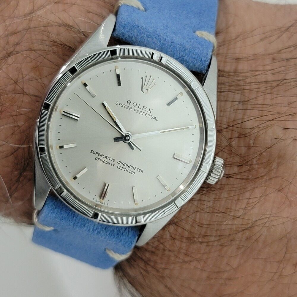 Mens Rolex Oyster Perpetual Ref 1007 Automatic 34mm Vintage 1960s RJC114B