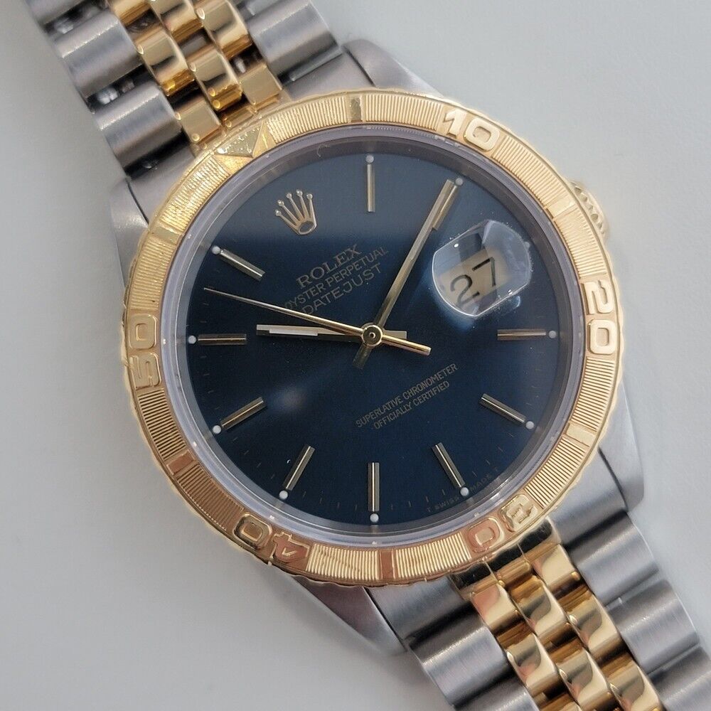 Rolex Men's Datejust 16263 Turn O Graph 1990s 18k Gold SS Automatic RJC134S
