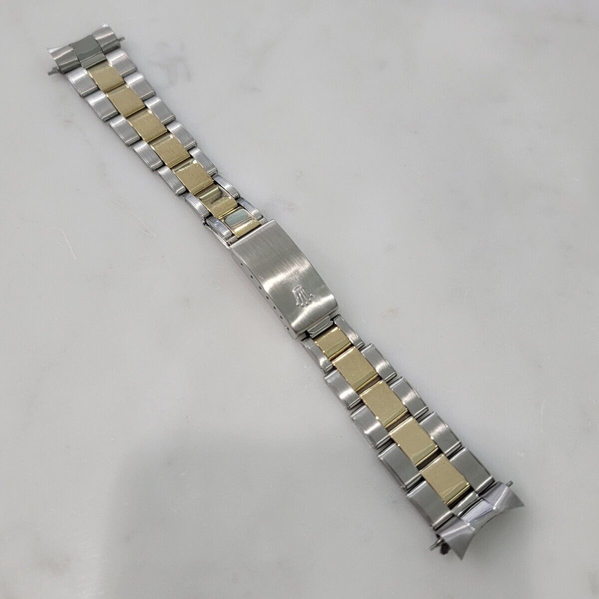 Rolex Jubilee Bracelet Riveted 14k Gold SS 19mm 17cm Length All Original BR135