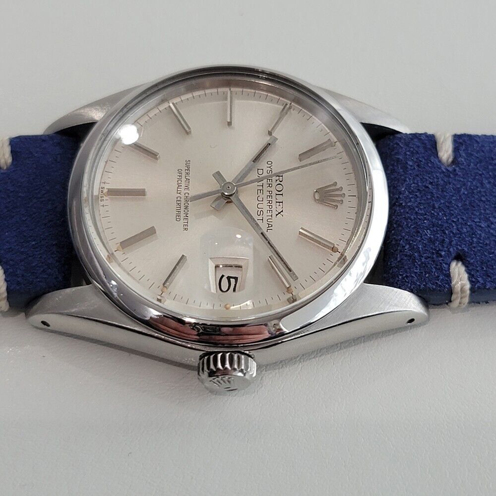 Mens Rolex Oyster Datejust Ref 16000 36mm Automatic 1970s Swiss Vintage RA315B