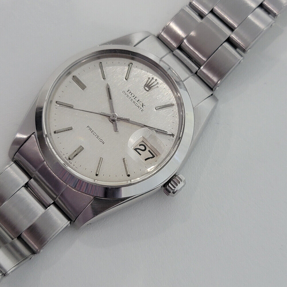 Mens Rolex Oysterdate Precision Ref 6694 Manual wind 34mm Swiss 1960s RJC198