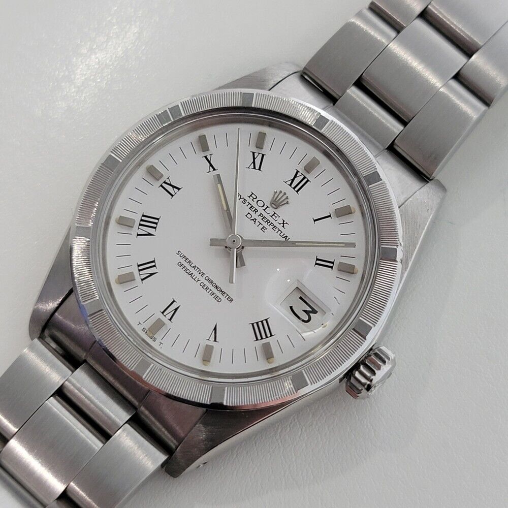 Mens Rolex Oyster Perpetual Date 1970s Ref 1501 35mm Automatic Vintage RA322
