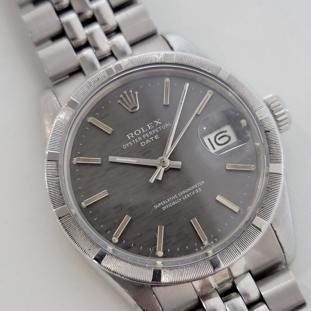 Mens Rolex Oyster Perpetual Date Ref 1501 35mm Vintage Automatic 1970s RJC181S