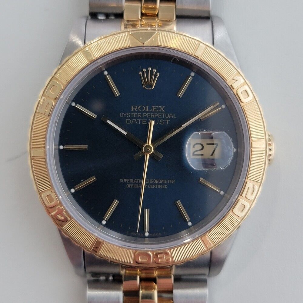 Rolex Men's Datejust 16263 Turn O Graph 1990s 18k Gold SS Automatic RJC134S