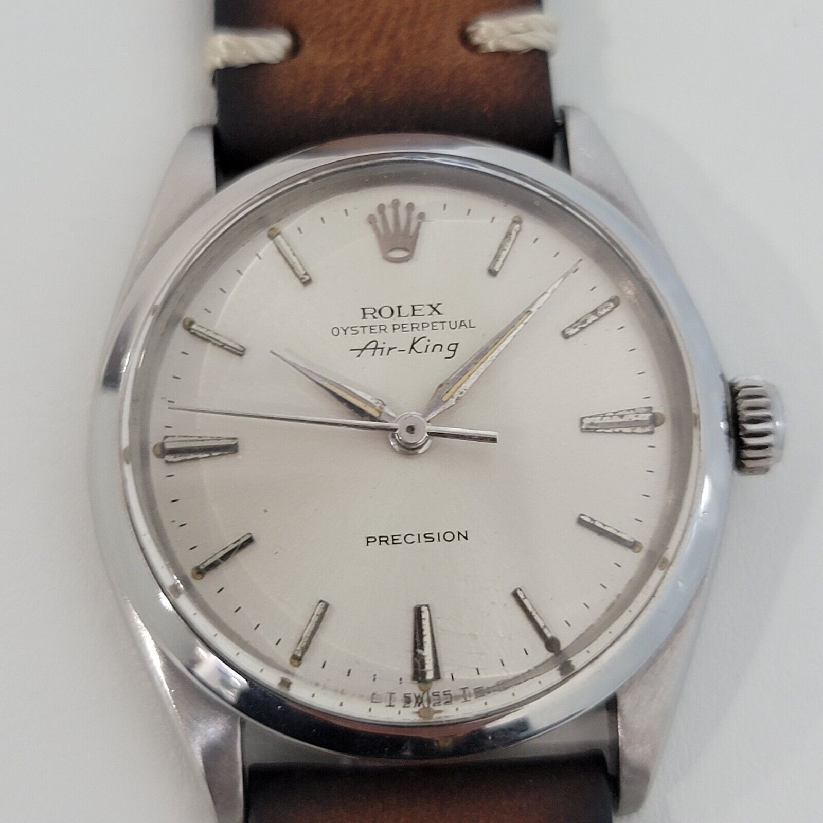 Mens Rolex Oyster Perpetual 1002 w Rolex Paper 34mm Auto 1960s Swiss RA249B