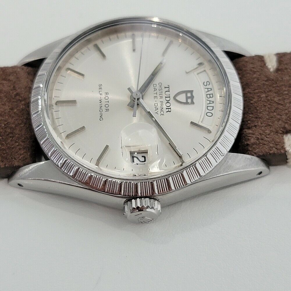 Mens Tudor Rolex Oyster Prince Ref 94510 Auto Date Day 36mm Swiss 1980s RA251