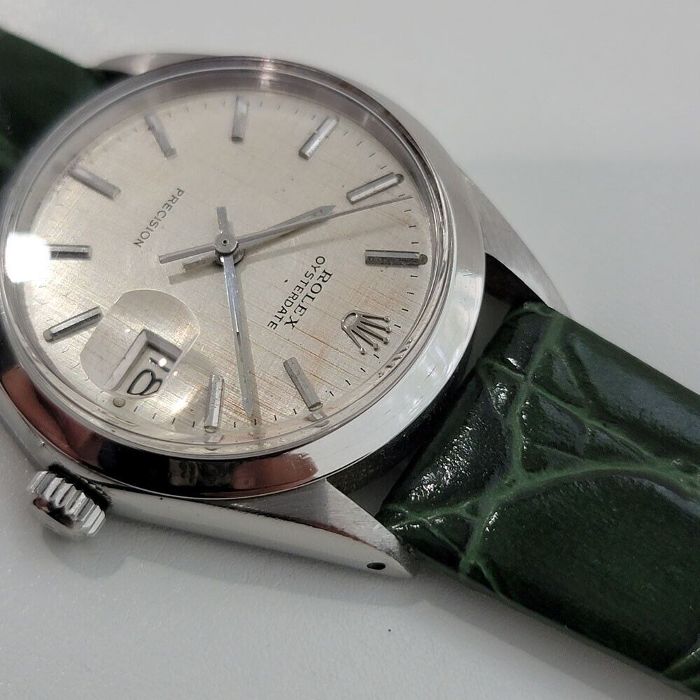 Mens Rolex Oysterdate Precision Ref 6694 34mm Manual Wind Vintage 1960s RA271G