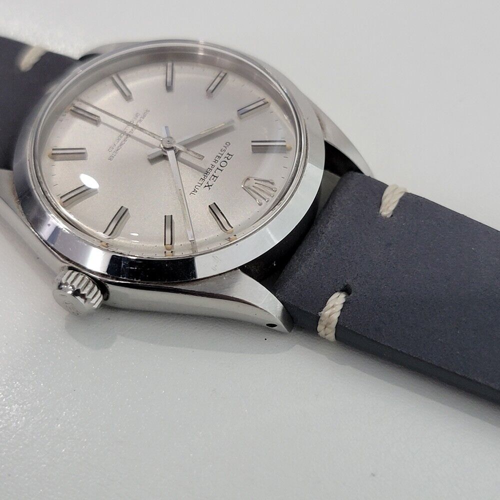 Mens Rolex Oyster Perpetual Ref 1002 34mm Automatic Vintage 1970s RA379G