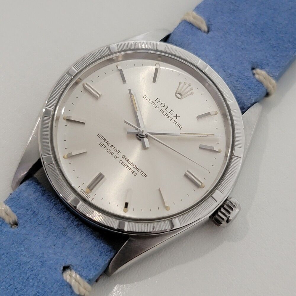 Mens Rolex Oyster Perpetual Ref 1007 Automatic 34mm Vintage 1960s RJC114B