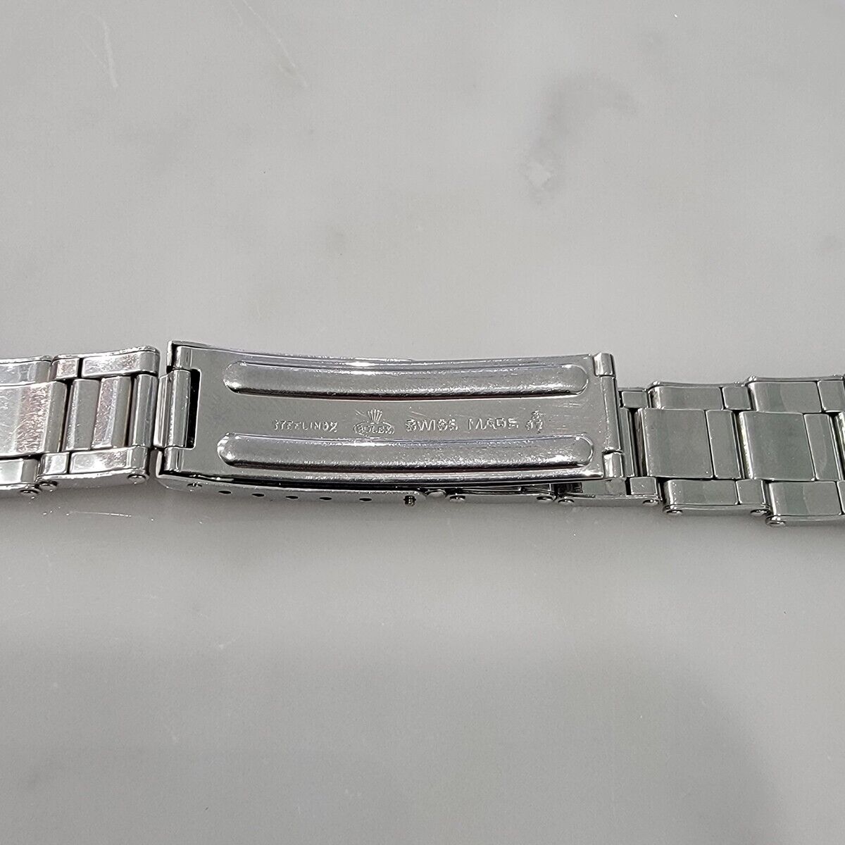 Rolex Oyster Bracelet Riveted Stainless Steel 19mm 17cm Length Original BR127