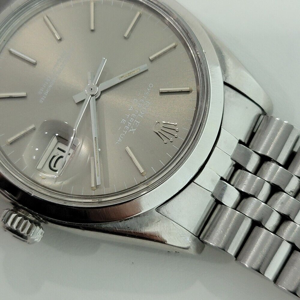 Mens Rolex Oyster Perpetual Date 1970s Ref 1500 35mm Vintage Automatic RA293