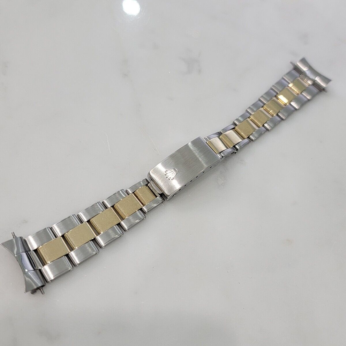 Rolex Jubilee Bracelet Riveted 14k Gold SS 19mm 17cm Length All Original BR135