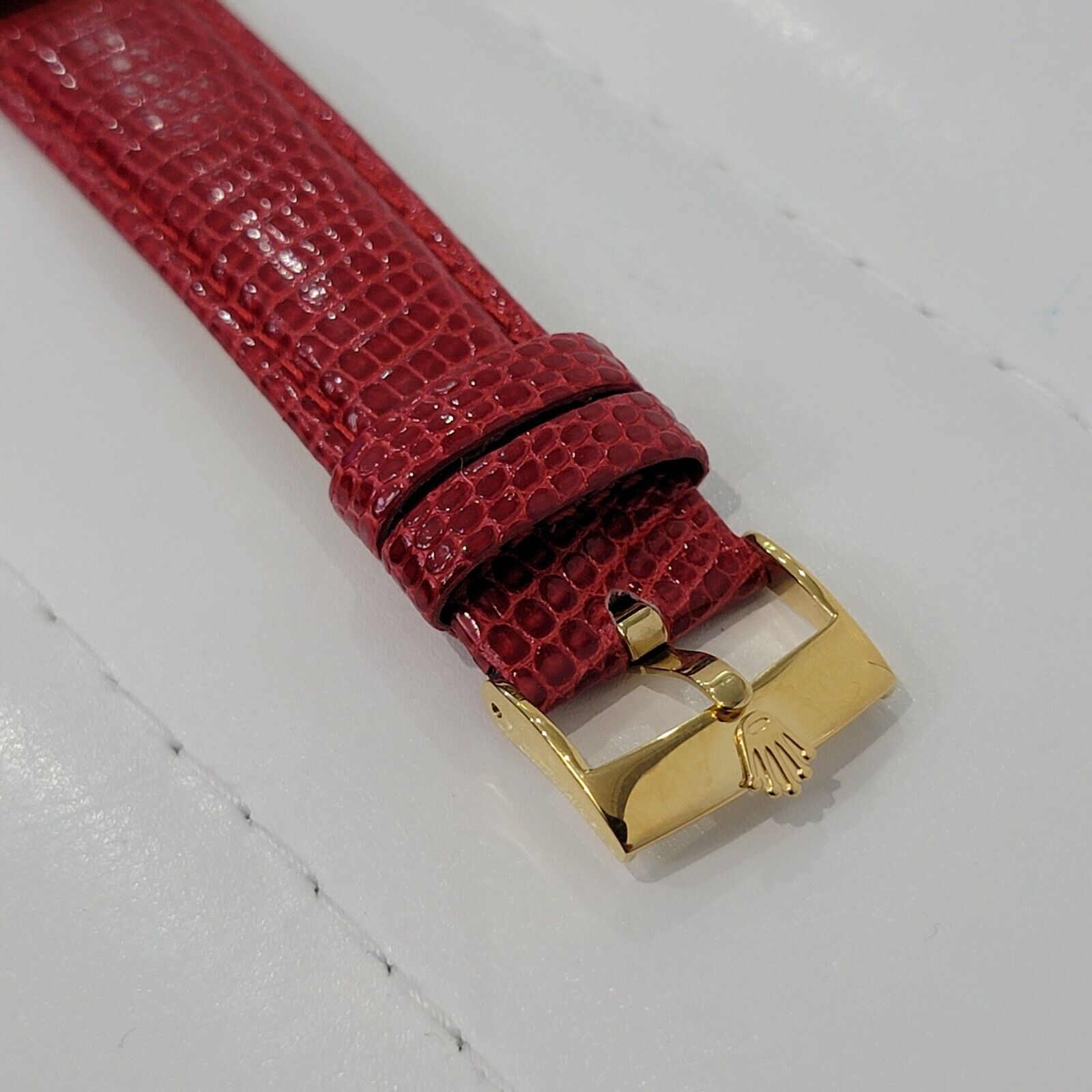 Mens Rolex 14k Solid Gold Custom Diamond & Ruby Dial 6564 34mm 1950s Auto RA150