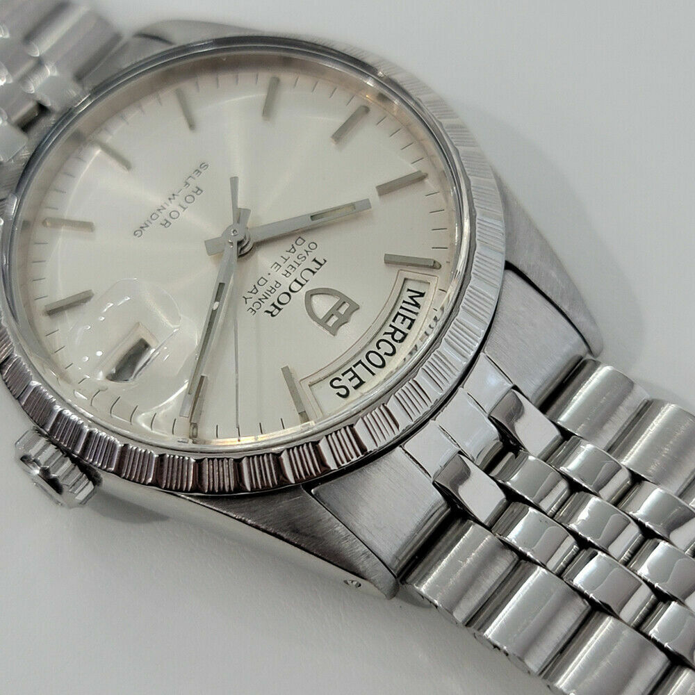 Mens Tudor Rolex Oyster Prince Ref 94510 Date Day 36mm Auto Swiss 1980s RA251S