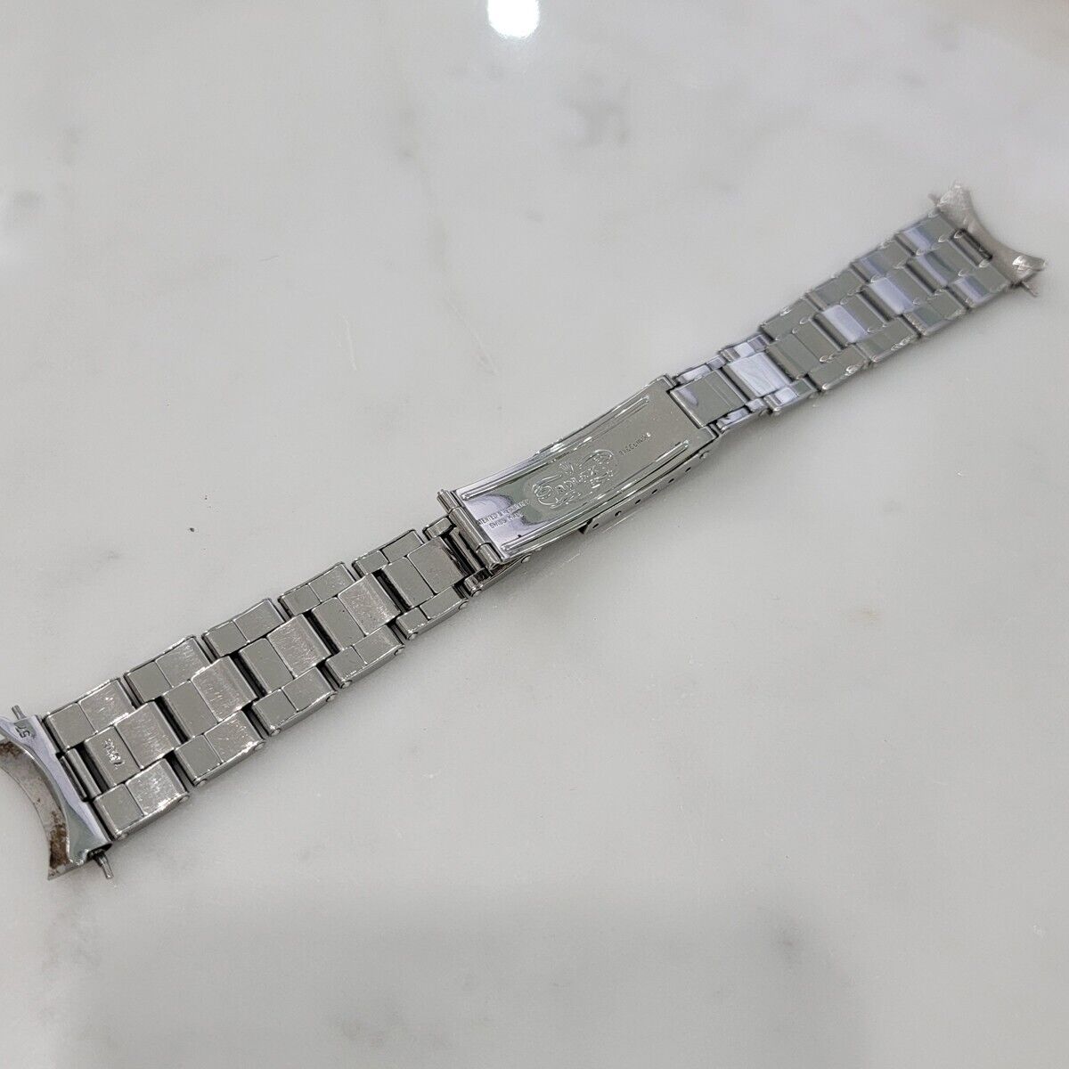 Rolex Oyster Riveted Bracelet 7205 Stainless Steel 19mm 16.5cm Length BR130