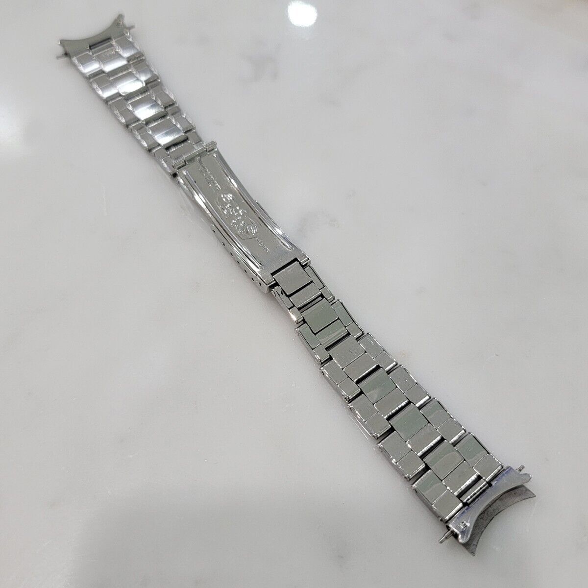 Rolex Oyster Riveted Bracelet 7205 Stainless Steel 19mm 16.5cm Length BR130