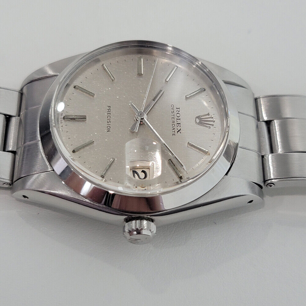 Mens Rolex Oysterdate Precision Ref 6694 Manual wind 34mm Swiss 1960s RJC198