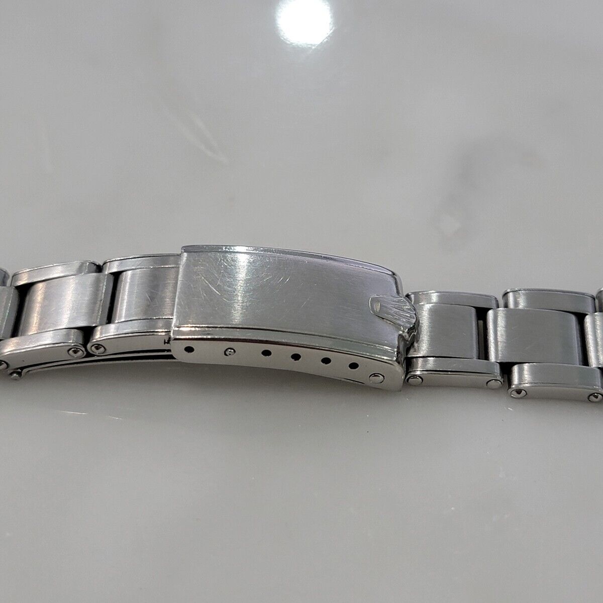 Rolex Oyster Riveted Bracelet 7205 Stainless Steel 19mm 16.5cm Length BR130