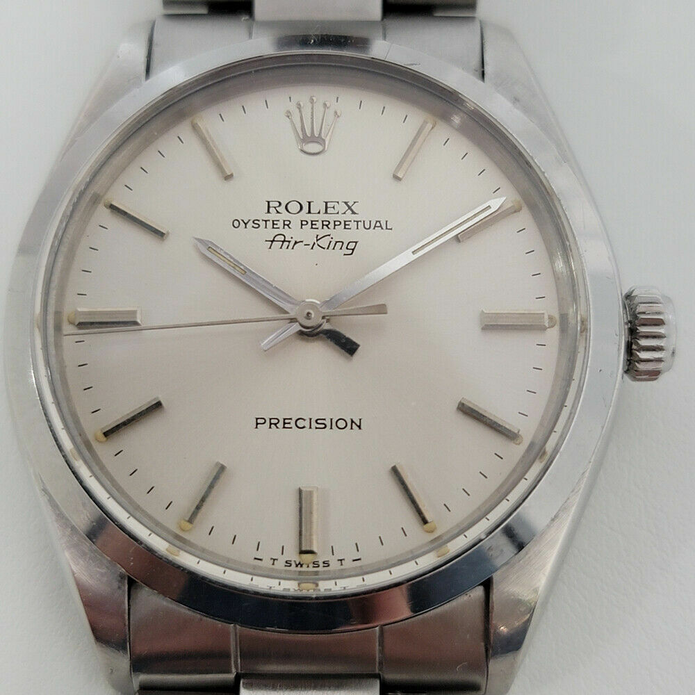 Mens Rolex Oyster Precision 5500 Air King 34mm 1970s Automatic Vintage RJC190