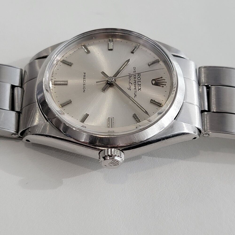 Mens Rolex Oyster Precision Ref 5500 Air King 34mm Automatic Swiss 1960s RJC191