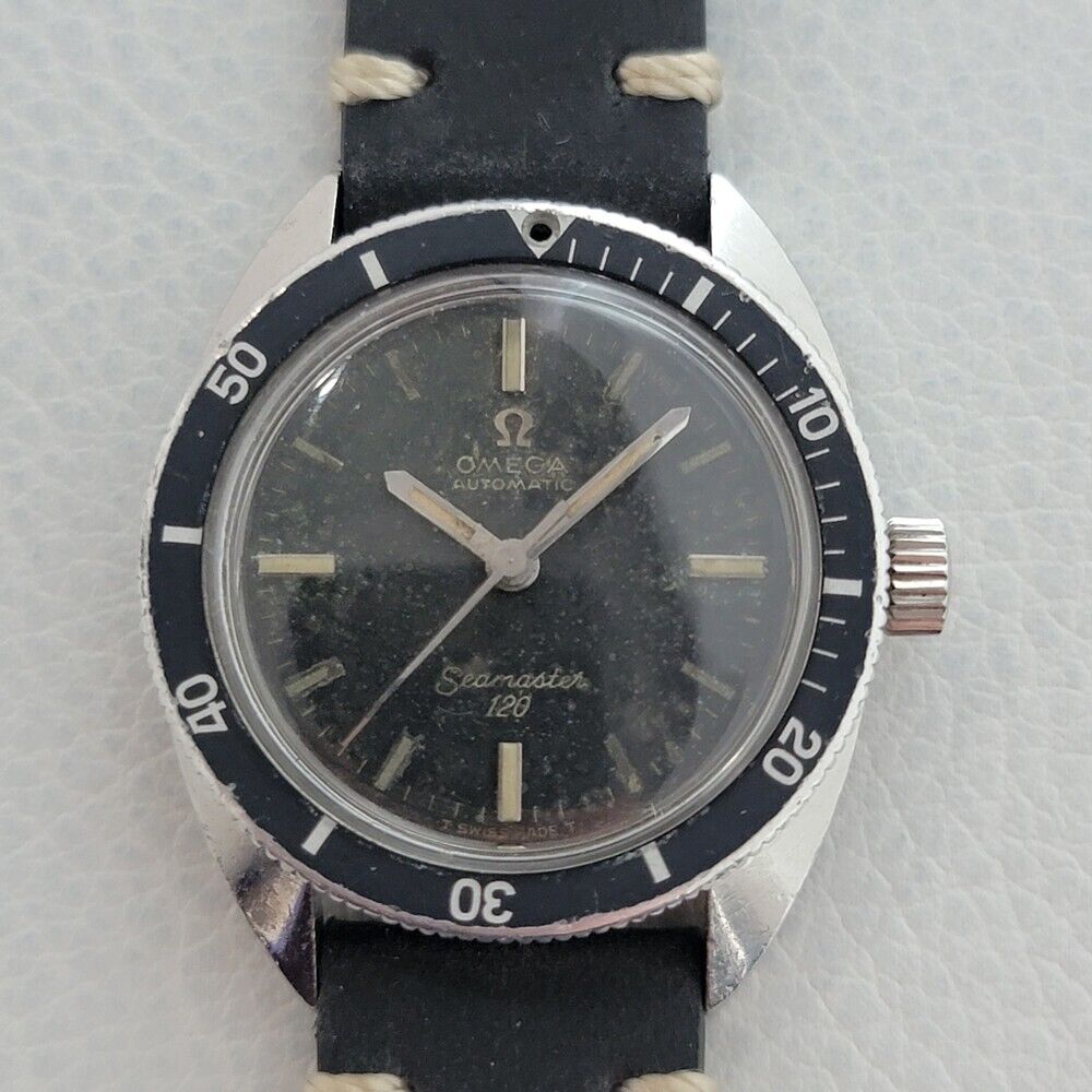 Mens Midsize Omega Seamaster 120 31mm Diver 1960s Automatic Unrestored JM14