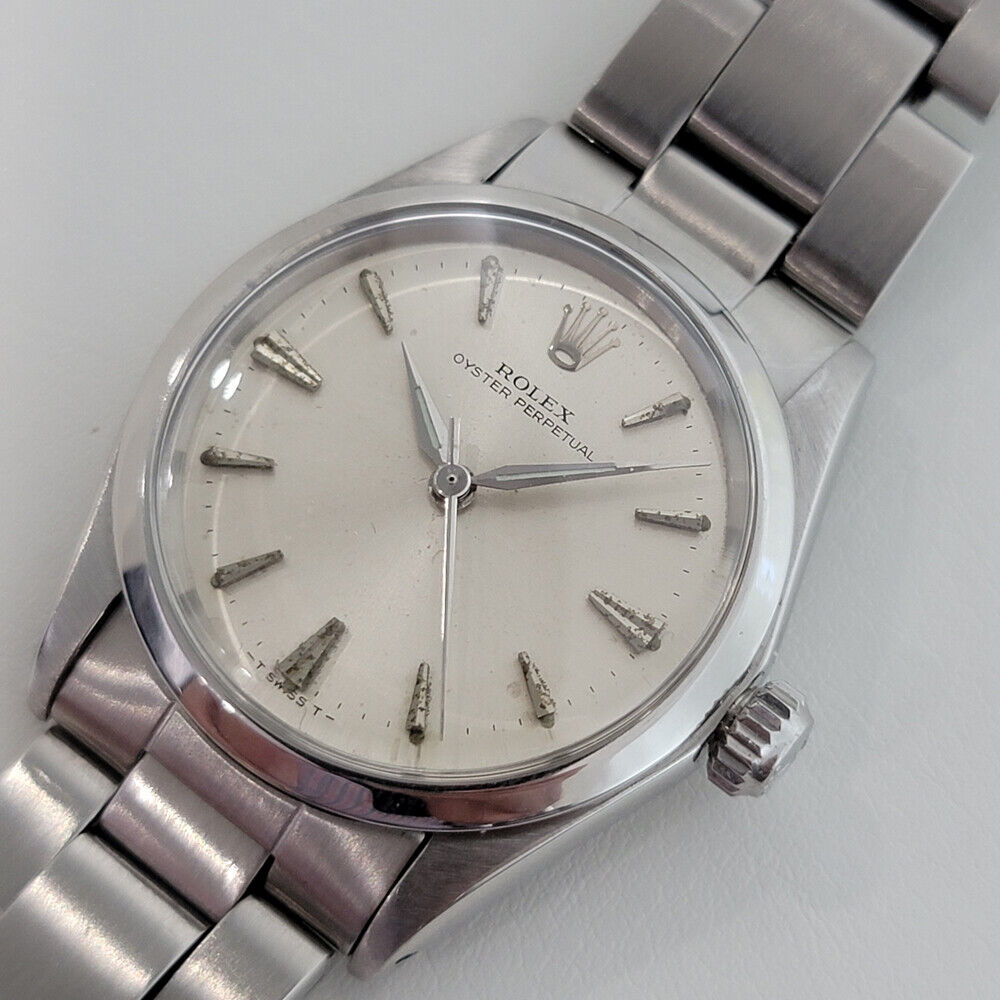 Midsize Rolex Oyster Perpetual 6548 30mm 1960s Automatic Watch Vintage RA127