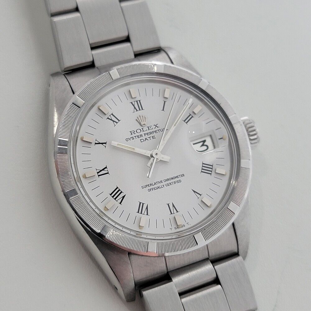 Mens Rolex Oyster Perpetual Date 1970s Ref 1501 35mm Automatic Vintage RA322