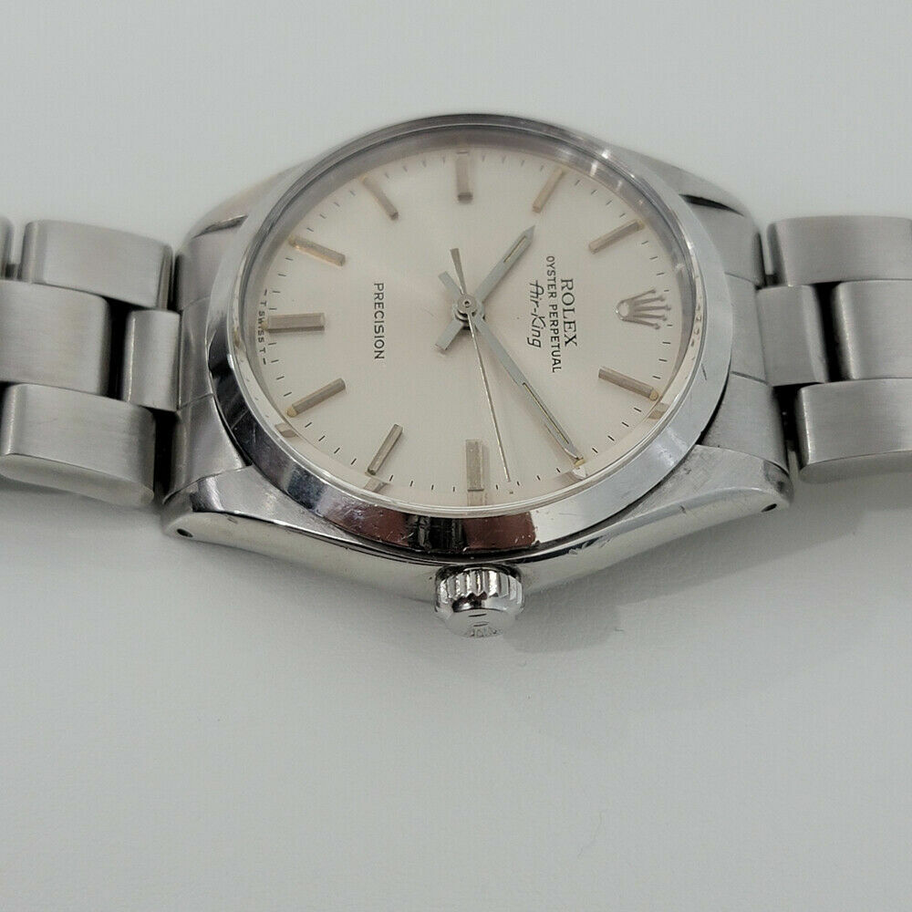 Mens Rolex Oyster Precision 5500 Air King 34mm 1970s Automatic Vintage RJC190