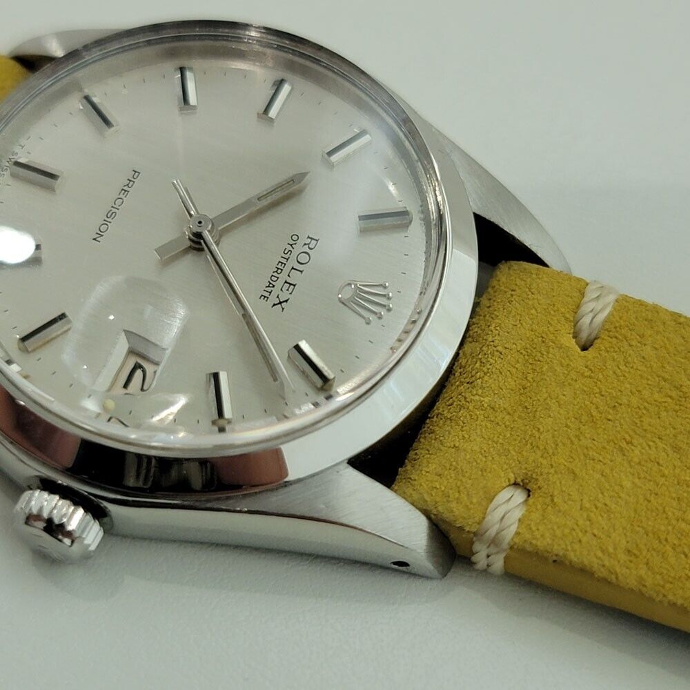 Mens Rolex Oysterdate Precision Ref 6694 34mm 1970s Manual Wind Vintage RA289Y