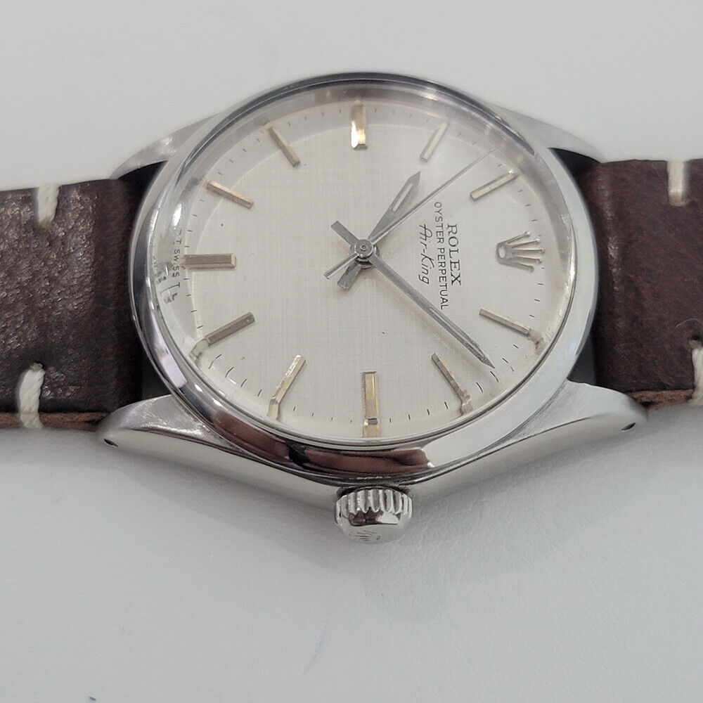 Mens Rolex Oyster Perpetual Ref 5500 Air King 34mm 1970s Automatic Swiss RA253B