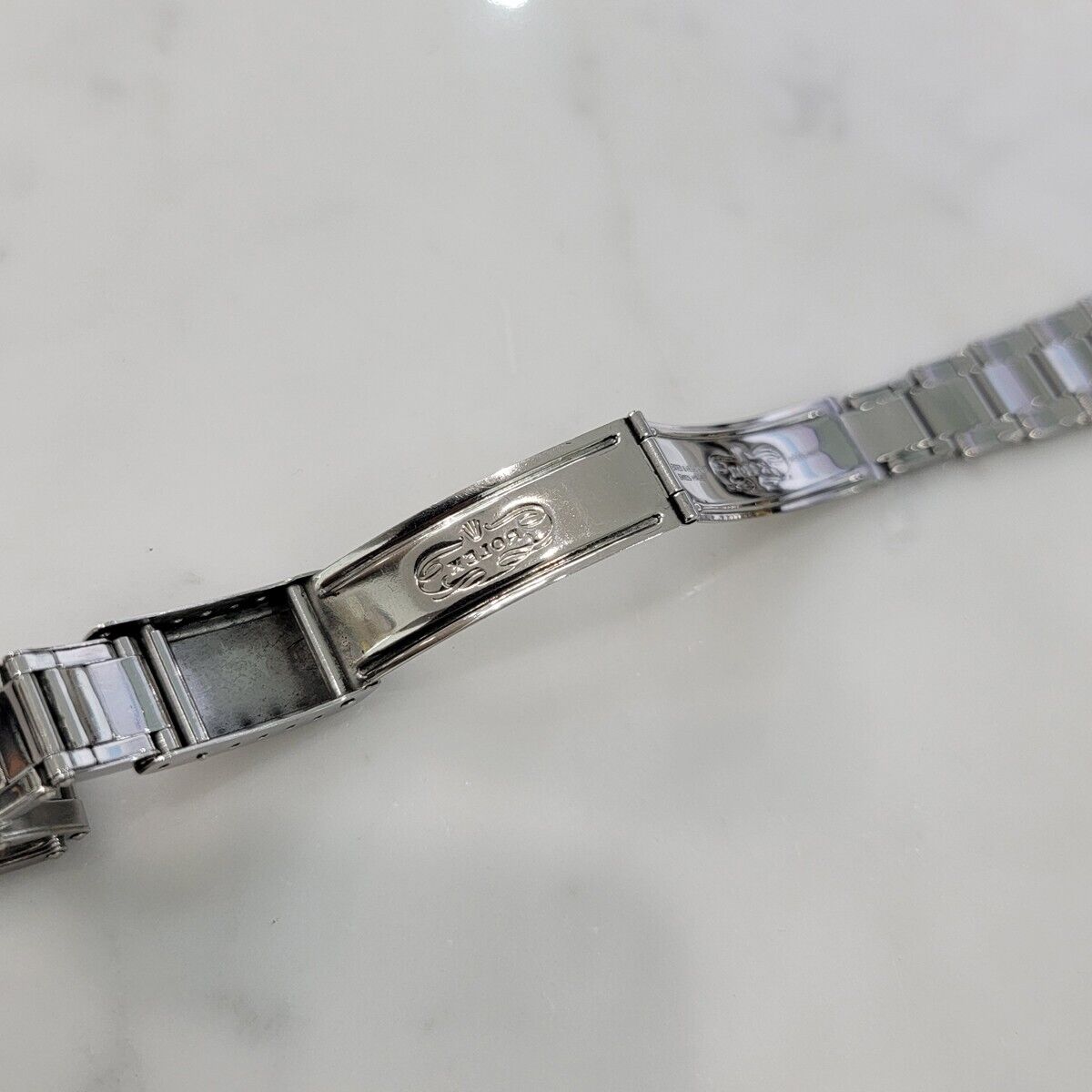 Rolex Oyster Riveted Bracelet 7205 Stainless Steel 19mm 16.5cm Length BR130