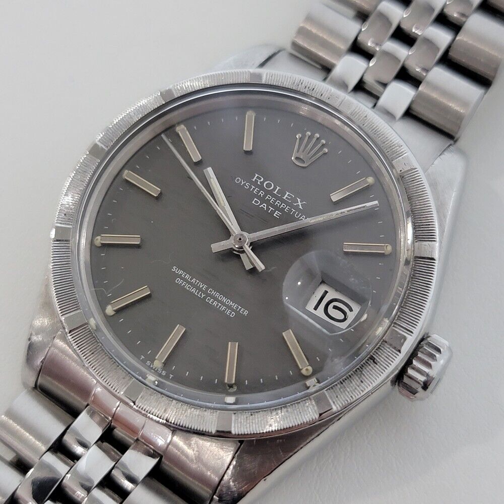 Mens Rolex Oyster Perpetual Date Ref 1501 35mm Vintage Automatic 1970s RJC181S