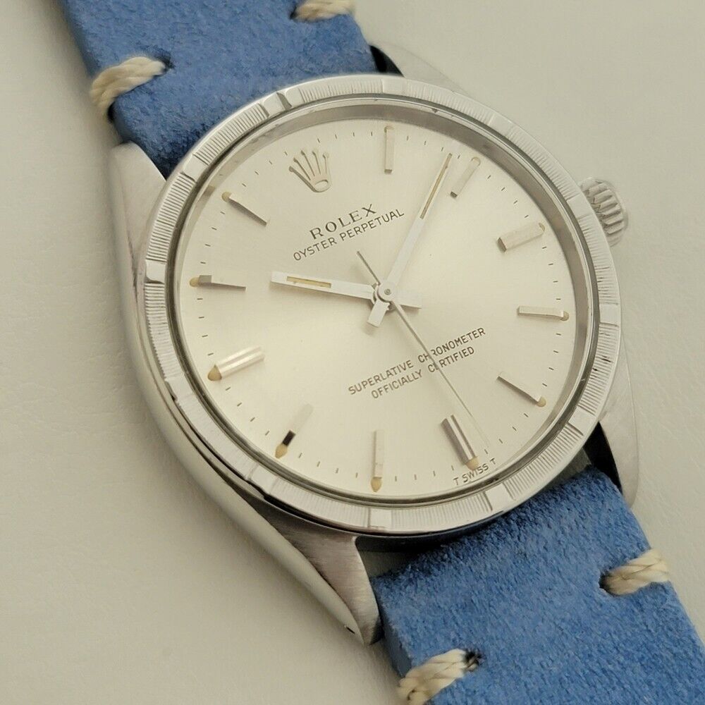 Mens Rolex Oyster Perpetual Ref 1007 Automatic 34mm Vintage 1960s RJC114B