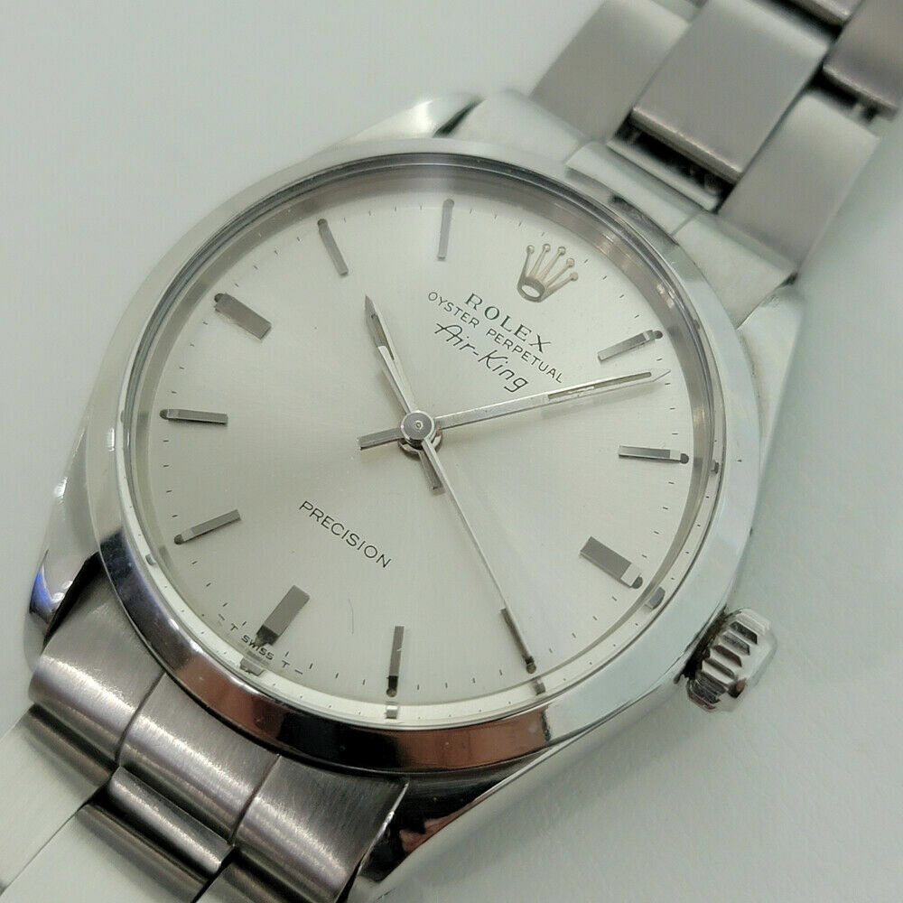 Mens Rolex Oyster Precision 5500 Air King 34mm 1960s Automatic Vintage RJC170