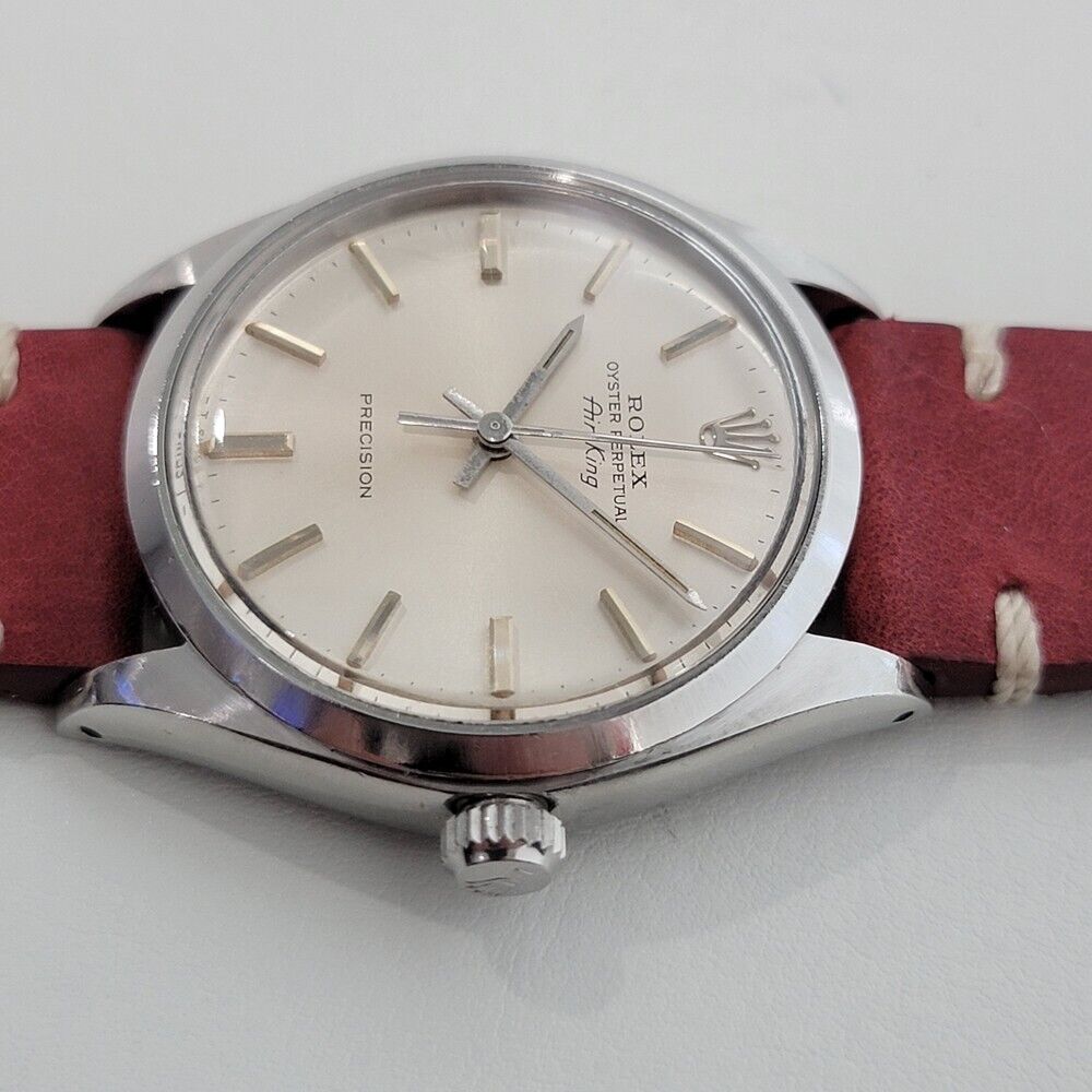 Mens Rolex Oyster Perpetual Air-King Ref 5500 34mm Automatic 1970s Swiss RA307R