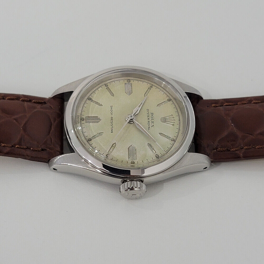 Midsize Rolex Oyster Royal Ref 6244 1950s 31mm Manual Wind Swiss Vintage RA7