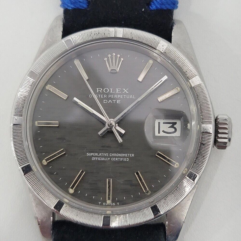 Mens Rolex Oyster Perpetual Date Ref 1501 35mm 1970s Automatic Vintage RJC181