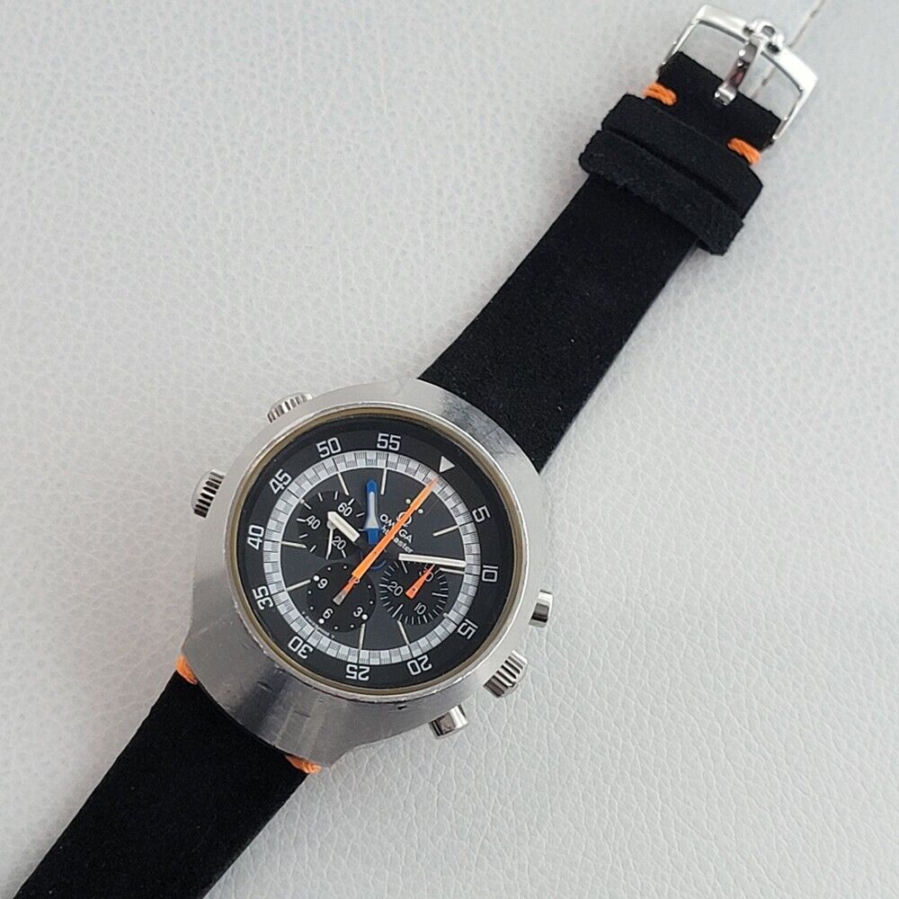 Mens Omega Flightmaster GMT 1970s Chronograph Manual Wind Swiss Vintage JM8