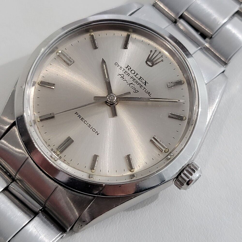 Mens Rolex Oyster Precision Ref 5500 Air King 34mm Automatic Swiss 1960s RJC191