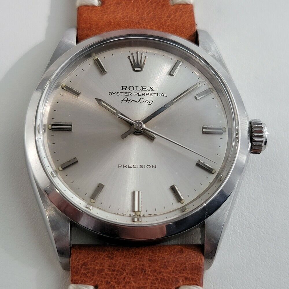 Mens Rolex Oyster Precision Ref 5500 1960s Air King 34mm Automatic Swiss RJC191T