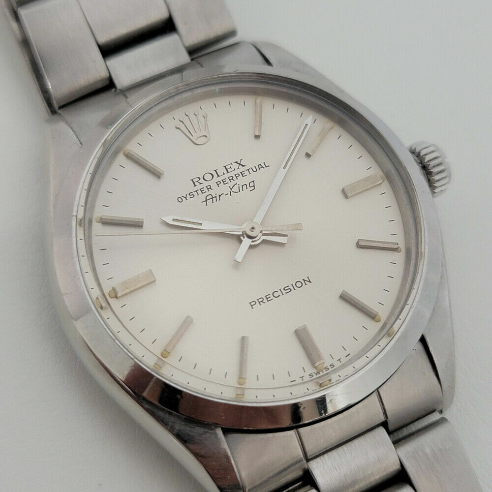 Mens Rolex Oyster Precision 5500 Air King 34mm 1970s Automatic Vintage RJC190