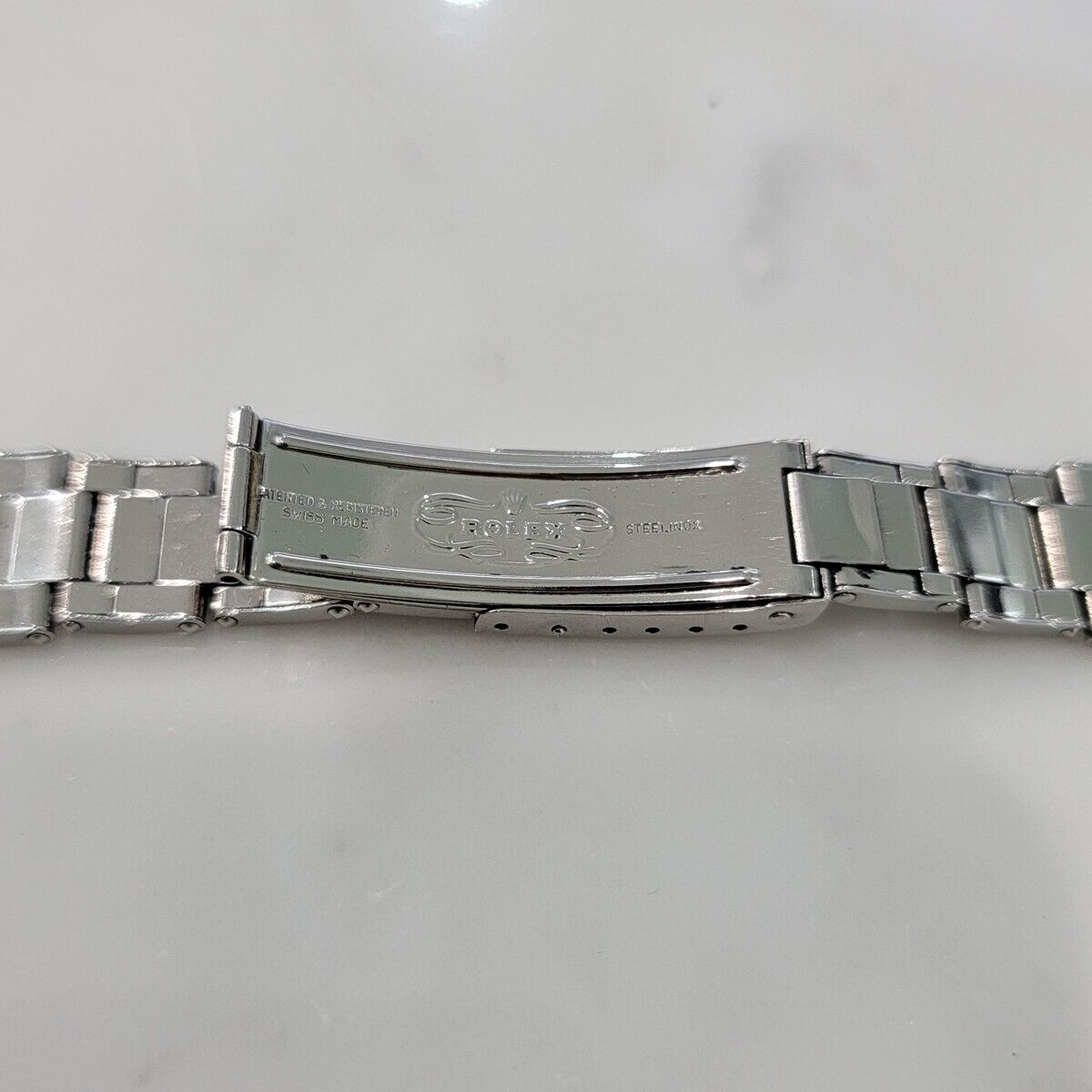 Rolex Oyster Riveted Bracelet 7205 Stainless Steel 19mm 16.5cm Length BR130