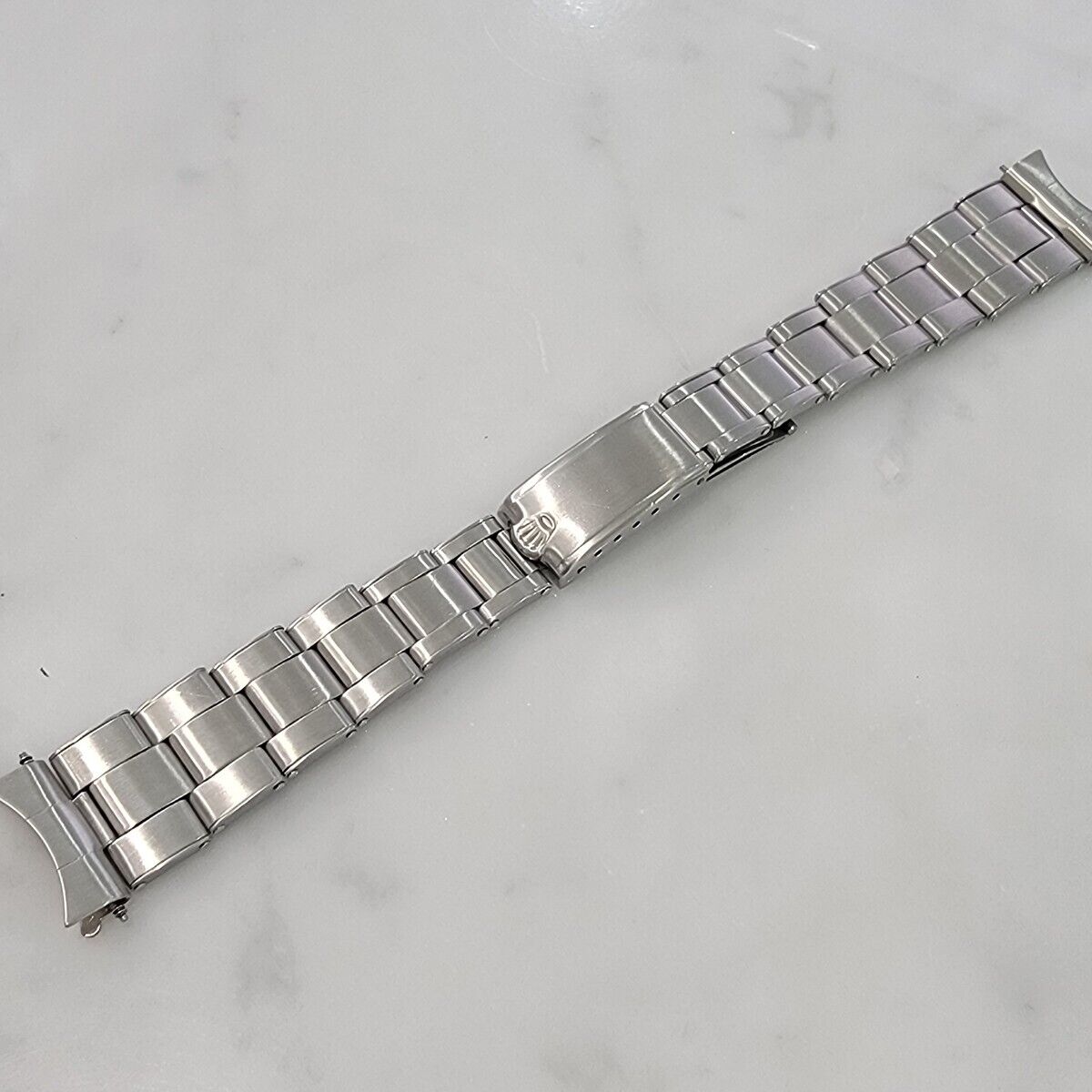 Rolex Oyster Bracelet Riveted Stainless Steel 19mm 17cm Length Original BR127