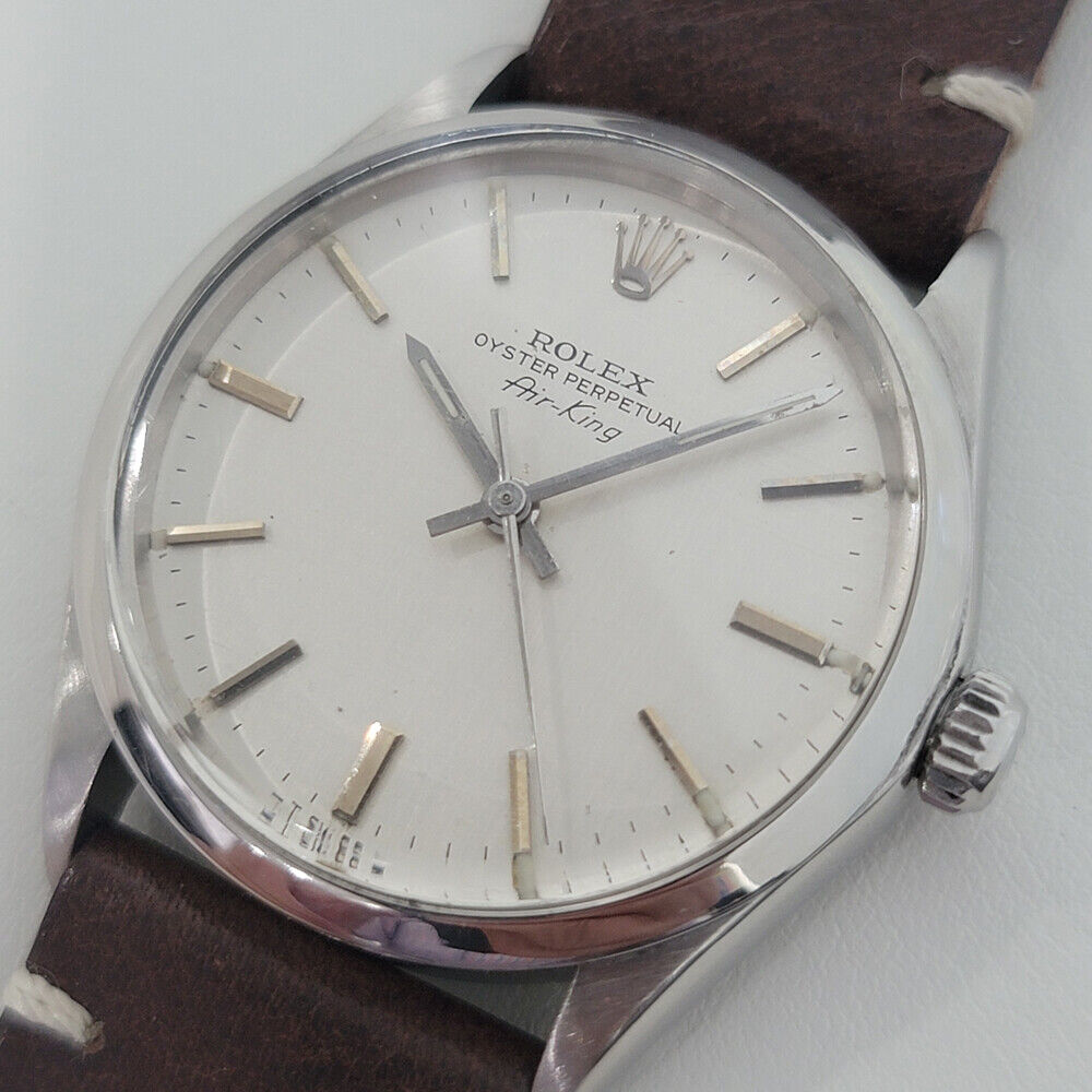 Mens Rolex Oyster Perpetual Ref 5500 Air King 34mm 1970s Automatic Swiss RA253B