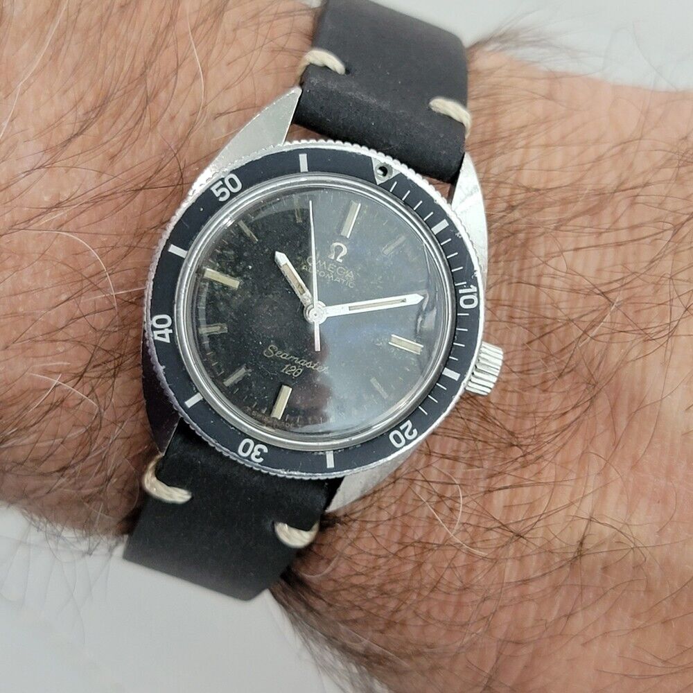 Mens Midsize Omega Seamaster 120 31mm Diver 1960s Automatic Unrestored JM14