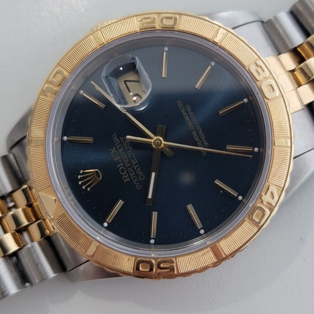 Rolex Men's Datejust 16263 Turn O Graph 1990s 18k Gold SS Automatic RJC134S