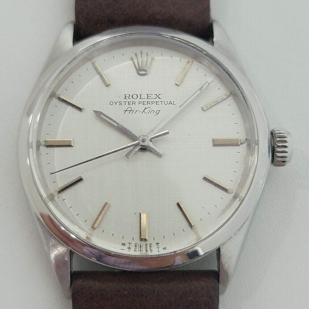 Mens Rolex Oyster Perpetual Ref 5500 Air King 34mm 1970s Automatic Swiss RA253B