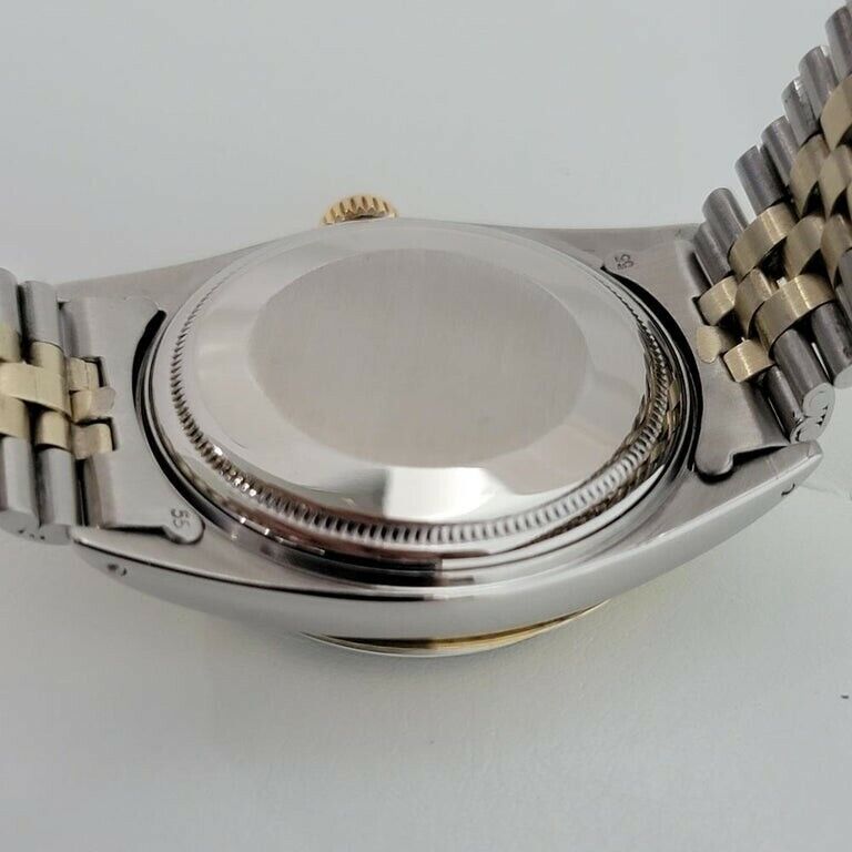 Mens Rolex Oyster Datejust 1600 36mm 14k Gold SS Automatic Swiss 1960s RA169