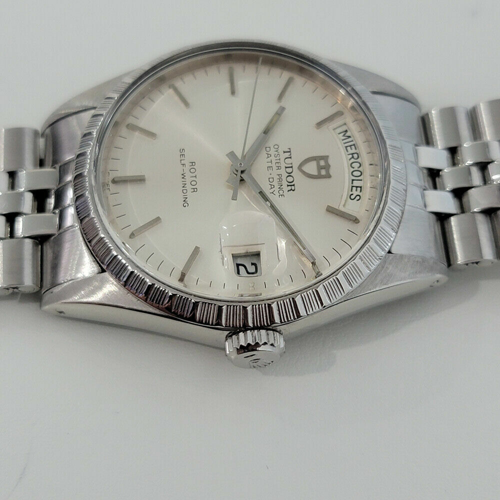 Mens Tudor Rolex Oyster Prince Ref 94510 Date Day 36mm Auto Swiss 1980s RA251S