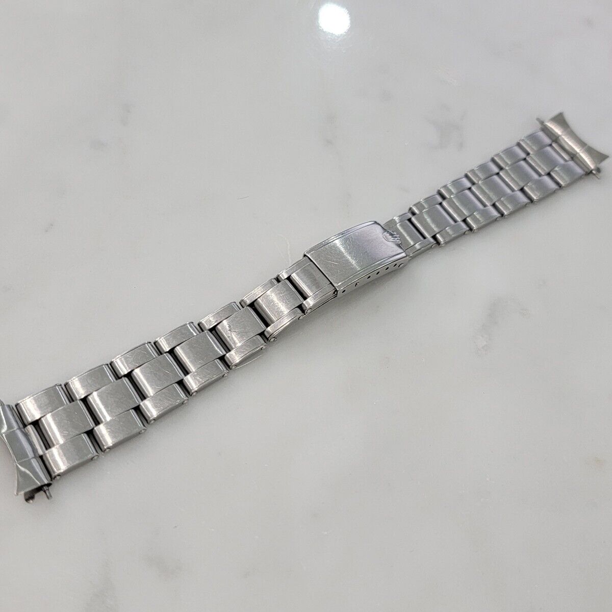 Rolex Oyster Riveted Bracelet 7205 Stainless Steel 19mm 16.5cm Length BR130